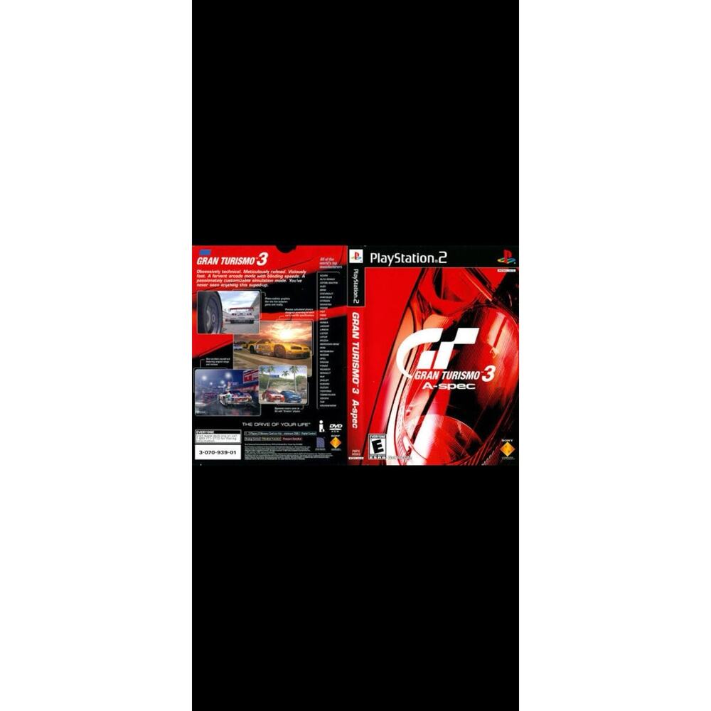 Gran Turismo 3 A-spec Video Game (PlayStation 2, 2006) Clean Tested Working